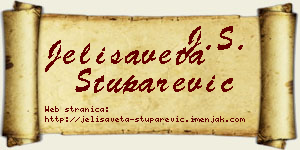 Jelisaveta Stuparević vizit kartica